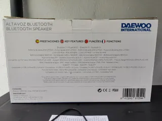 Altavoz Portátil Bluetooth Daewoo Negro/Multicolor