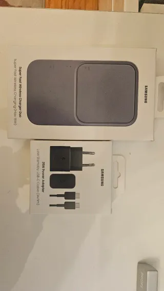 Cargador Inalámbrico Samsung Duo + Adaptador 25W