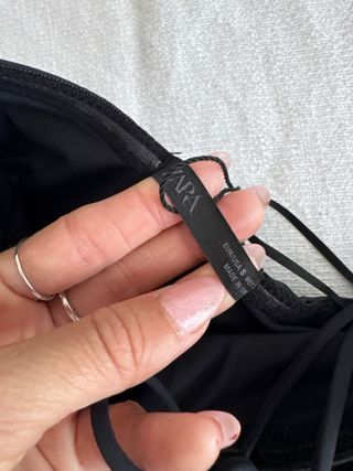 Bañador Zara Negro Talla S