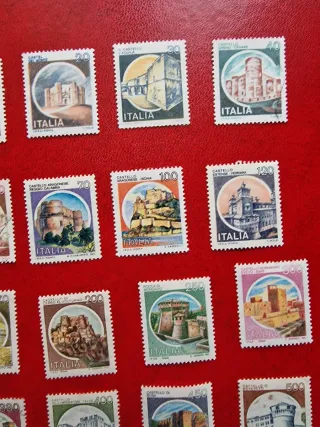 Lotto francobolli castelli italiani