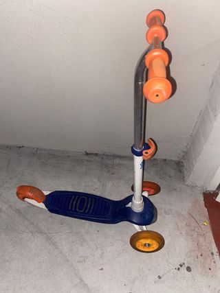Patinete 3 Ruedas Decathlon Azul/Naranja