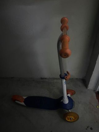 Patinete 3 Ruedas Decathlon Azul/Naranja