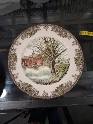 12 Platos Llanos Johnson Bros Porcelana 27 cm.