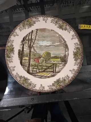 12 Platos Llanos Johnson Bros Porcelana 27 cm.