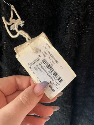 Cappotto in cashmere nero