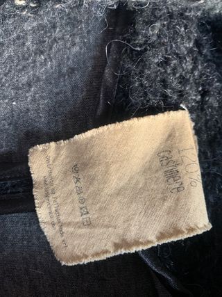 Cappotto in cashmere nero