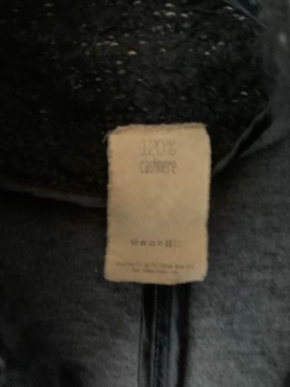 Cappotto in cashmere nero