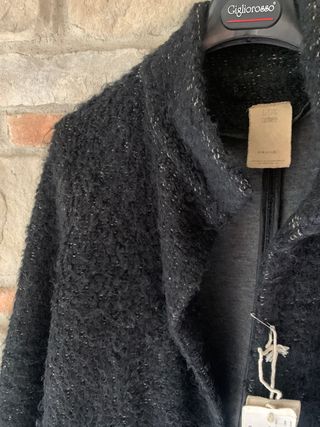 Cappotto in cashmere nero