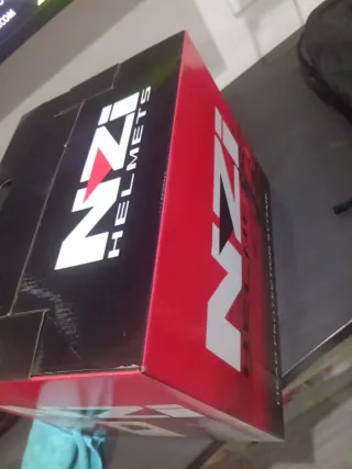 Casco NZI Symbio2 Talla S Negro Visera Solar, New!