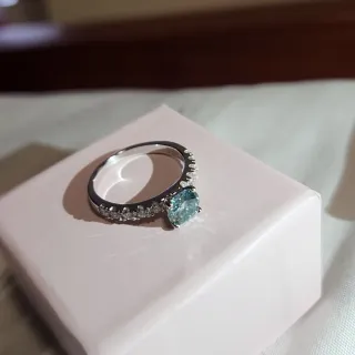 Anillo Plata Moissanita