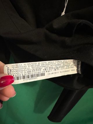 Zara Maglia Corta Nera