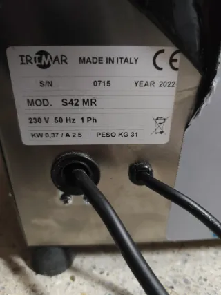 Formadora de pizza, Irimar S42MR, hasta 42cm