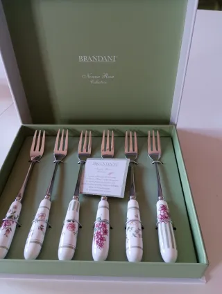 Set 6 Forchettine da Dolce Brandani Nonna Rosa
