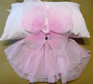 Falda y alas de tul para hada 2-3 años