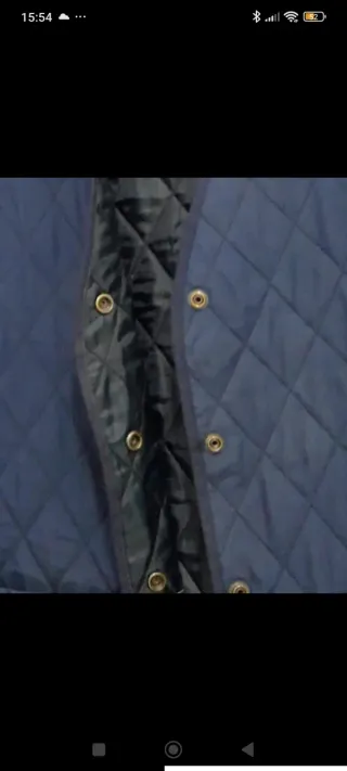 Chaleco acolchado azul mujer