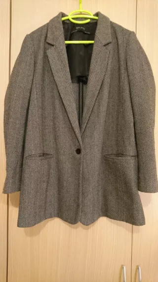 Chaqueta americana Zara gris
