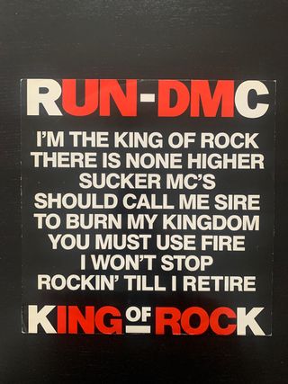 Maxi Vinilo Run DMC King of Rock Hip Hop