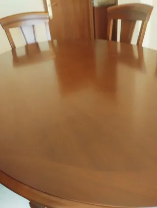 Mesa comedor y 6 sillas madera