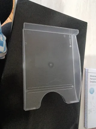 Organizador de escritorio transparente