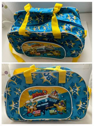 Bolsa Deporte Super Zings Azul y Amarilla.