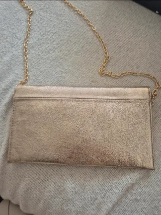 Bolso Lodi Piel Dorado Cadena