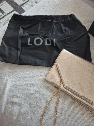 Bolso Lodi Piel Dorado Cadena