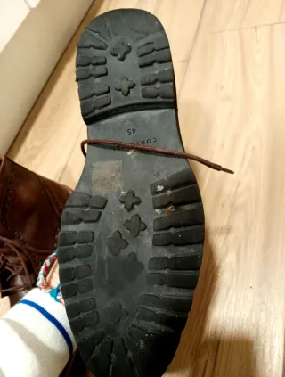 Botas de cuero marrón Cortefiel