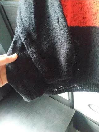 Jersey Ligero Punto Mujer M Labios Rojos