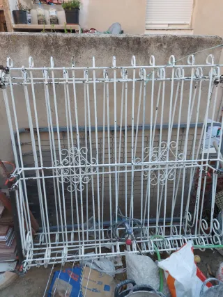 Rejas de hierro forjado blancas