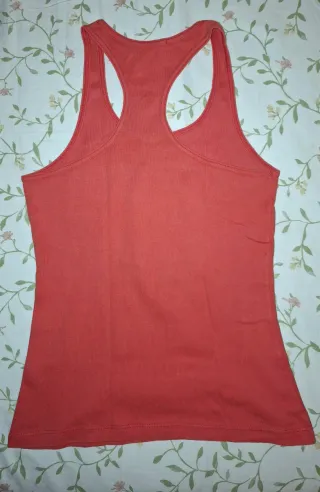 Camiseta Nadadora color Coral, Stradivarius Mujer