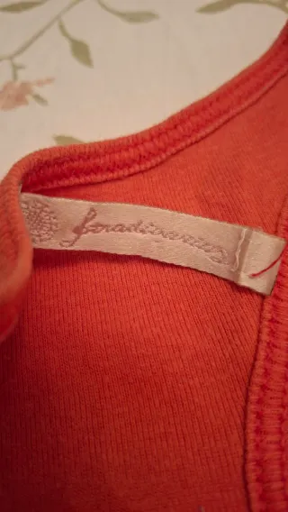 Camiseta Nadadora color Coral, Stradivarius Mujer
