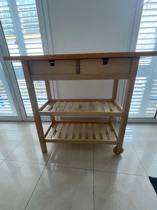 Carrito FÖRHÖJA abedul IKEA 100x43 cm