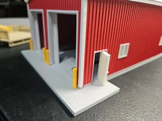 Maqueta de garaje a escala