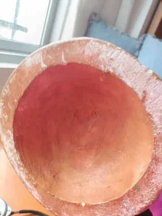 Figura modernista terracota joven con laud