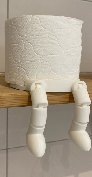 Suporte Papel Higiénico com Pernas