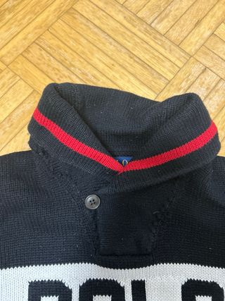 Jersey Polo Ralph Lauren Niño Negro Rojo
