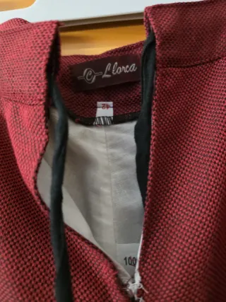 Faldón fallero granate talla 42