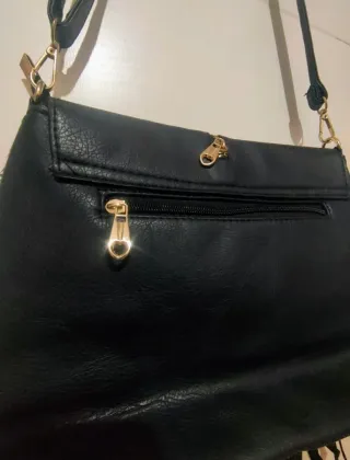 Bolso bandolera flecos étnico