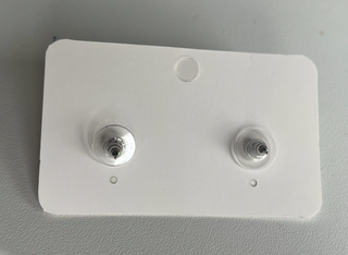 Pendientes fiesta negros strass pequeños