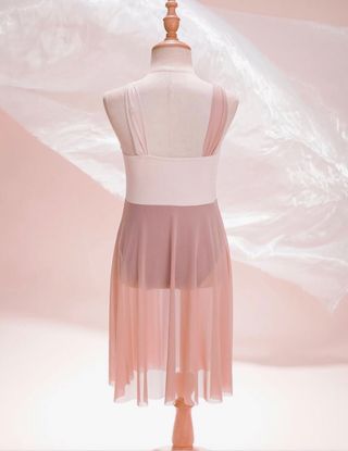 Vestido danza lírica/contemp. IEFIEL marrón claro