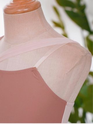 Vestido danza lírica/contemp. IEFIEL marrón claro