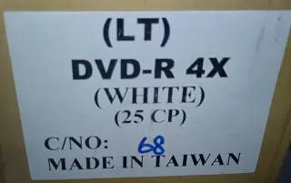 50 DVD-R vírgenes grabables 4X