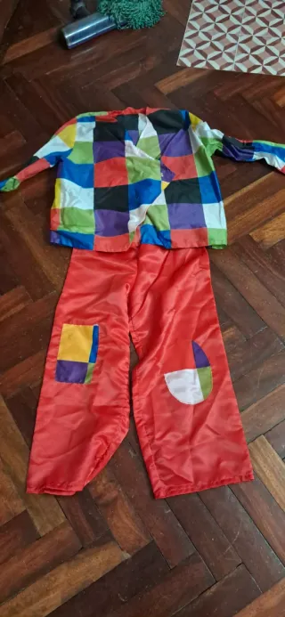 Disfraz payaso colorido