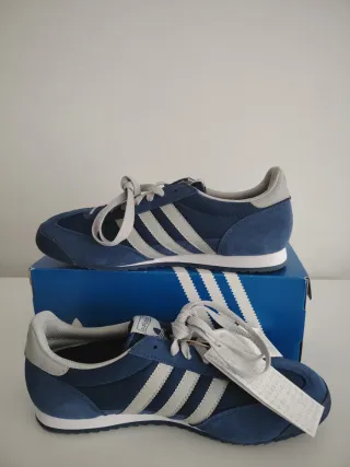 Adidas R71 T44 Azul/Gris Nuevas