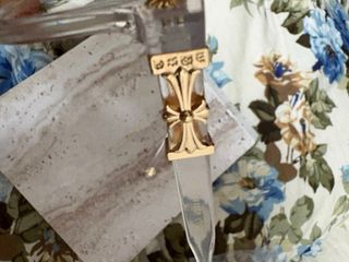 Occhiali Chrome Hearts trasparenti oro