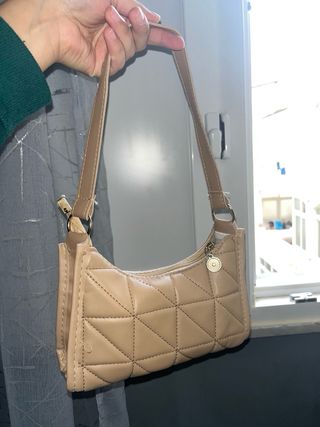 Set 2 Borsette Beige e Nera Trapuntate