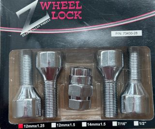 Tornillos antirrobo Zillon 12x1.25