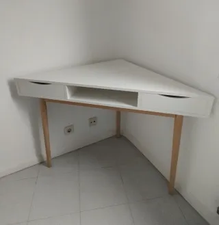 Artic - Escritorio esquinero blanco