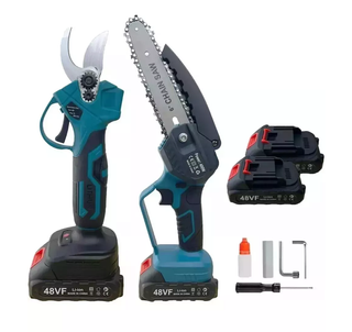 FORBICE + MOTOSEGA + BATTERIE E VALIGIA