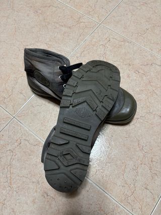 Botas Palladium Talla 44 Gris/Verde